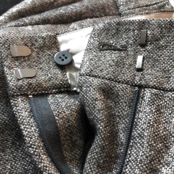J crews vintage metallic glimmer pants  6 - Picture 8 of 10